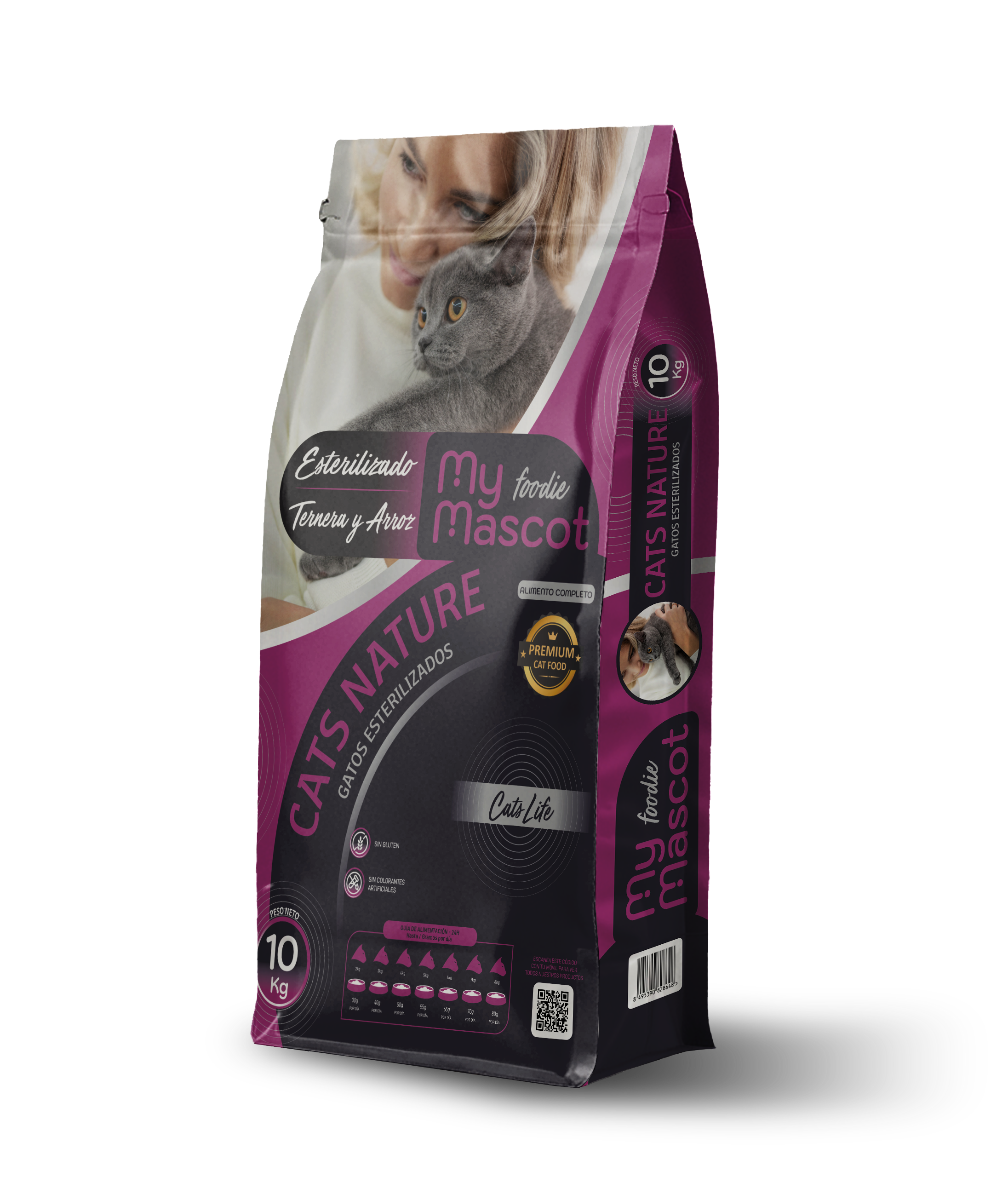 Gato esterilizado Ternera & Arroz 10 kg